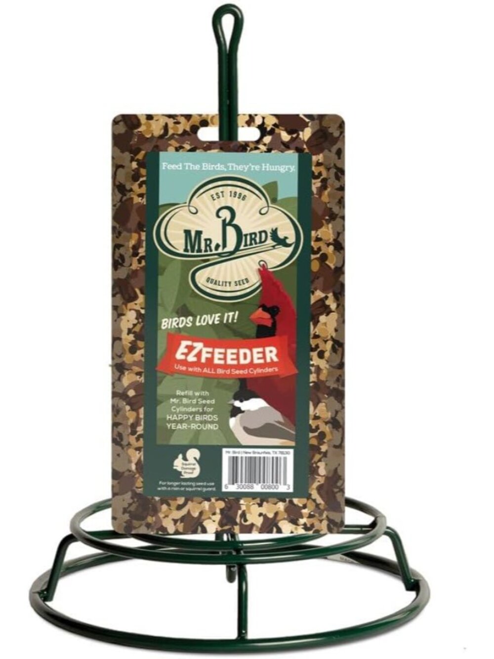 EZ Feeder | Seed Cylinder Holder for Large and Small Cylinders | Bird Feeder | B